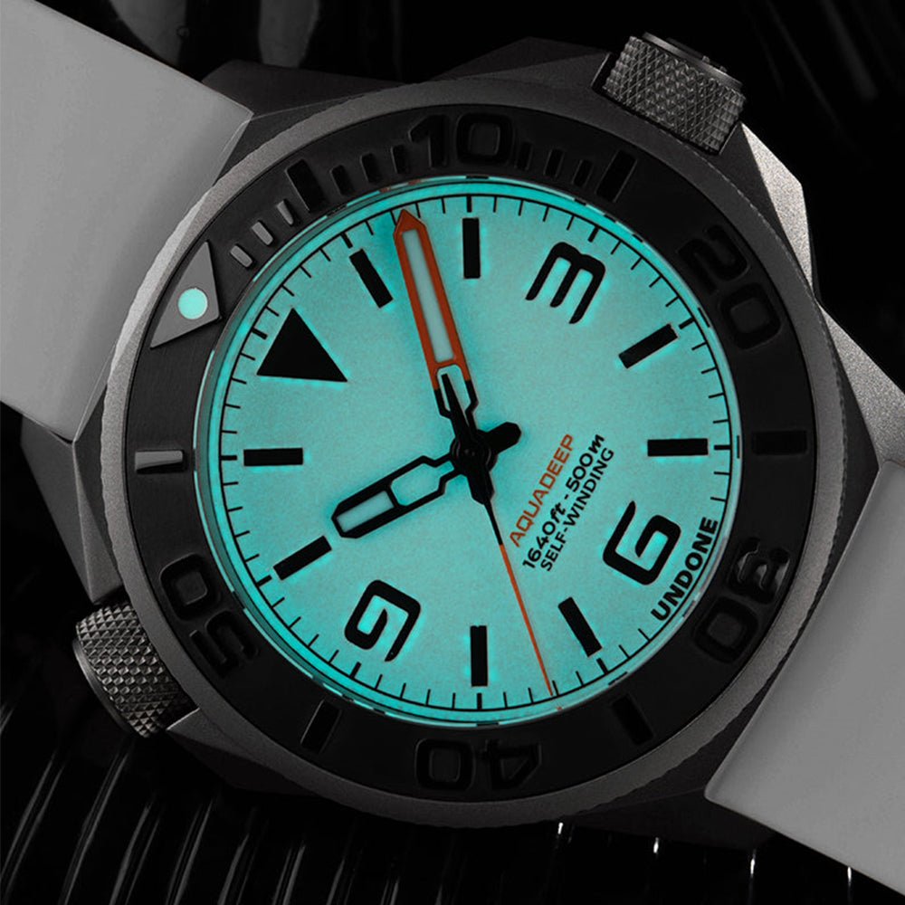 UNDONE Aqualume White Rubber Automatic AQD - RBR - WHT - Lam Workshop