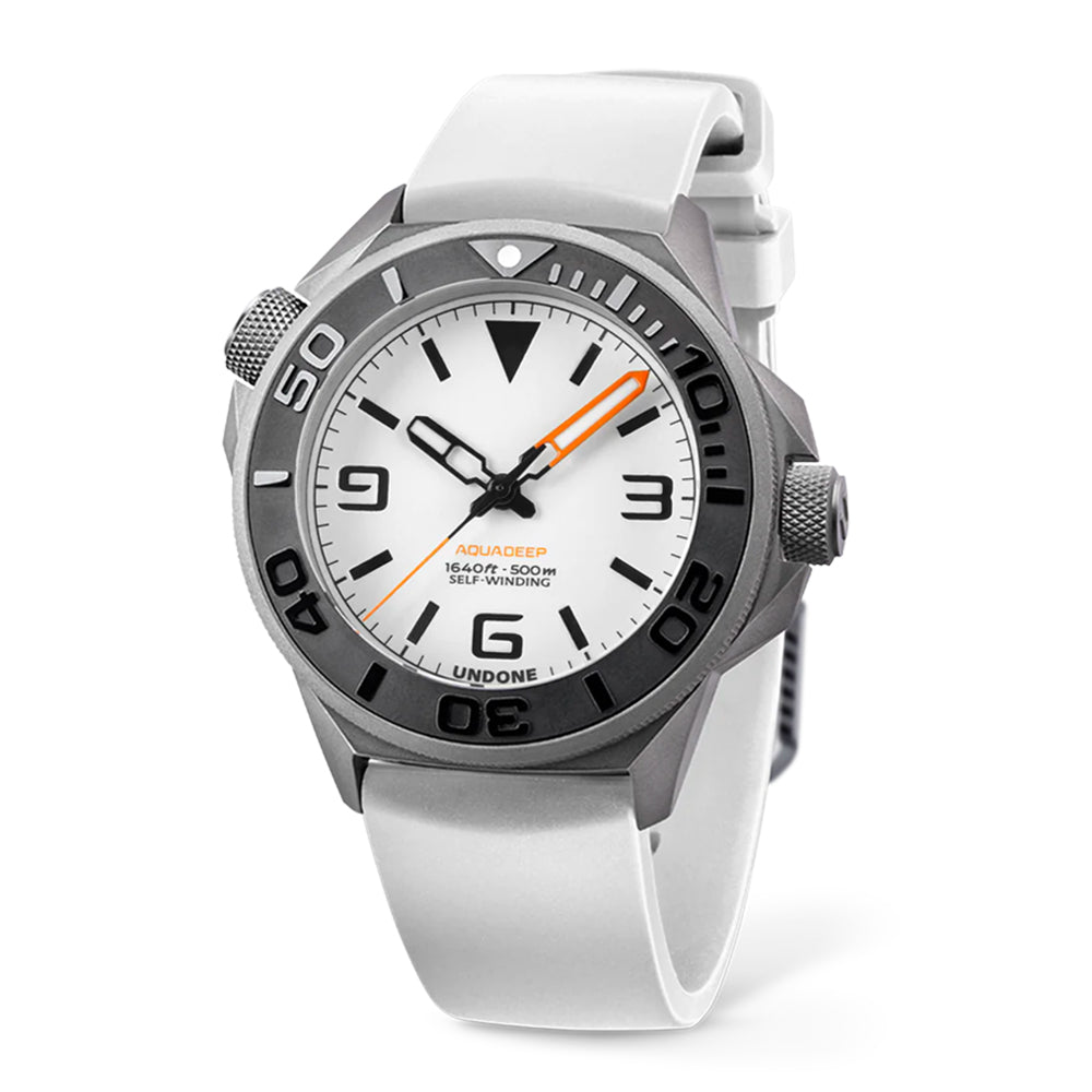 UNDONE Aqualume White Rubber Automatic AQD - RBR - WHT - Lam Workshop