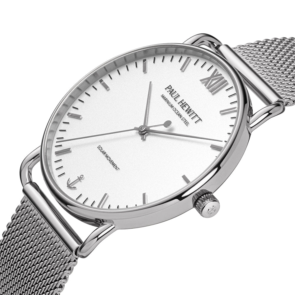 PAUL HEWITT Solar Sailor 39mm Sliver White PH-W-0324