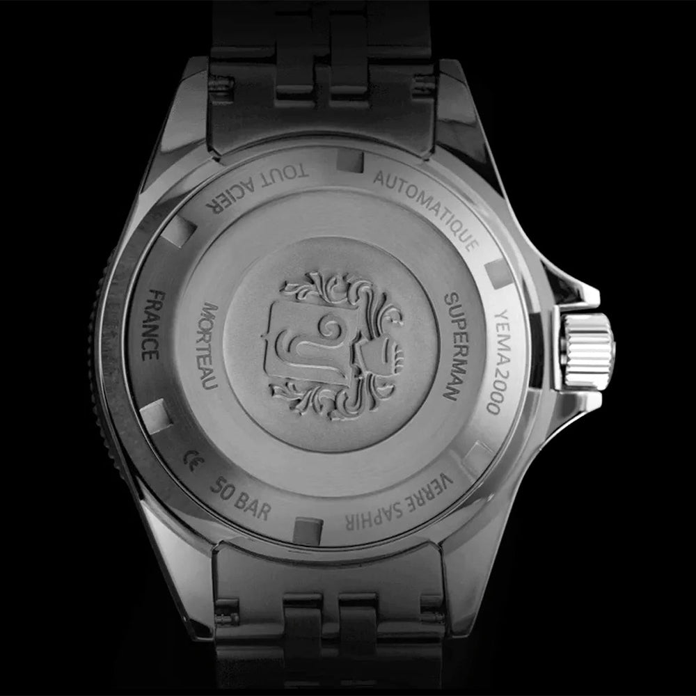 YEMA Superman 500 39mm Mysterious Blue Scales Bracelet YSUP22B39 - GM2S - Lam Workshop