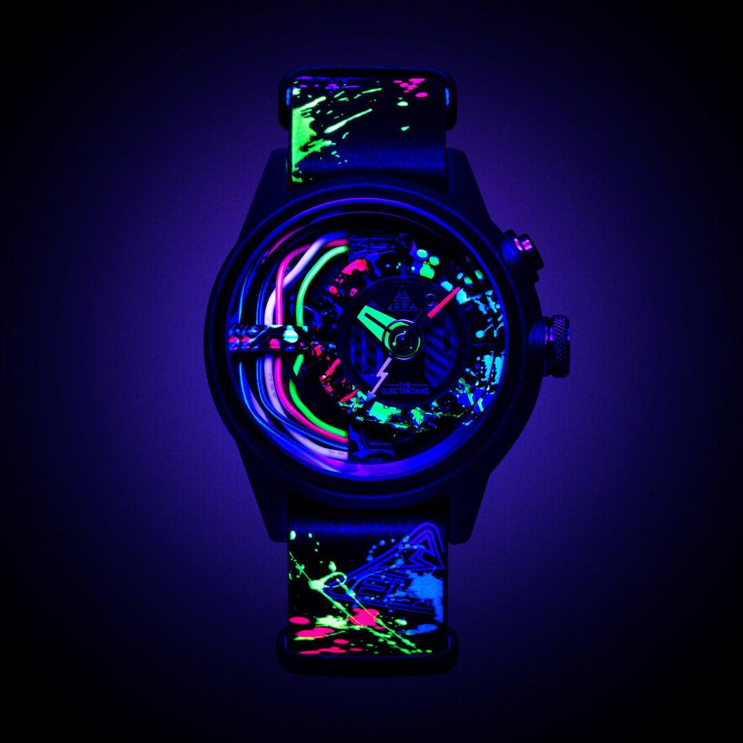 Buy THE ELECTRICIANZ The Neon Z Limited Edition 4 Led Light Mens Watch  -Zz-A1A 08-Nld (M) Online