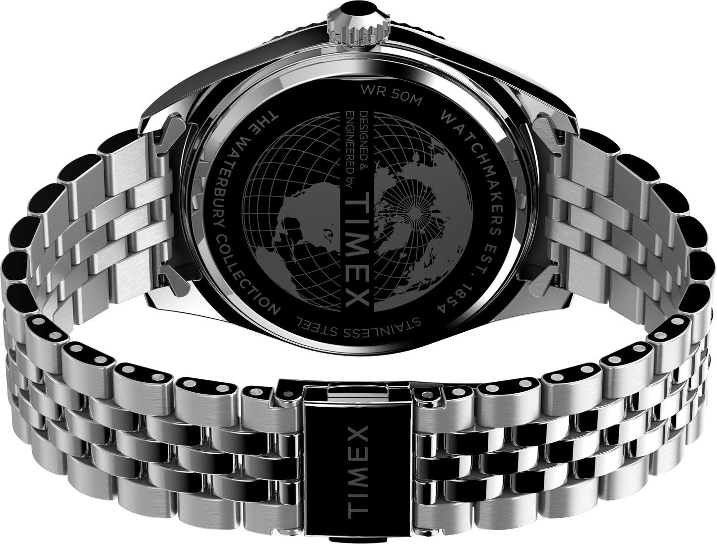 TIMEX Waterbury Legacy 41mm Stainless Steel Bracelet Watch TW2V17300