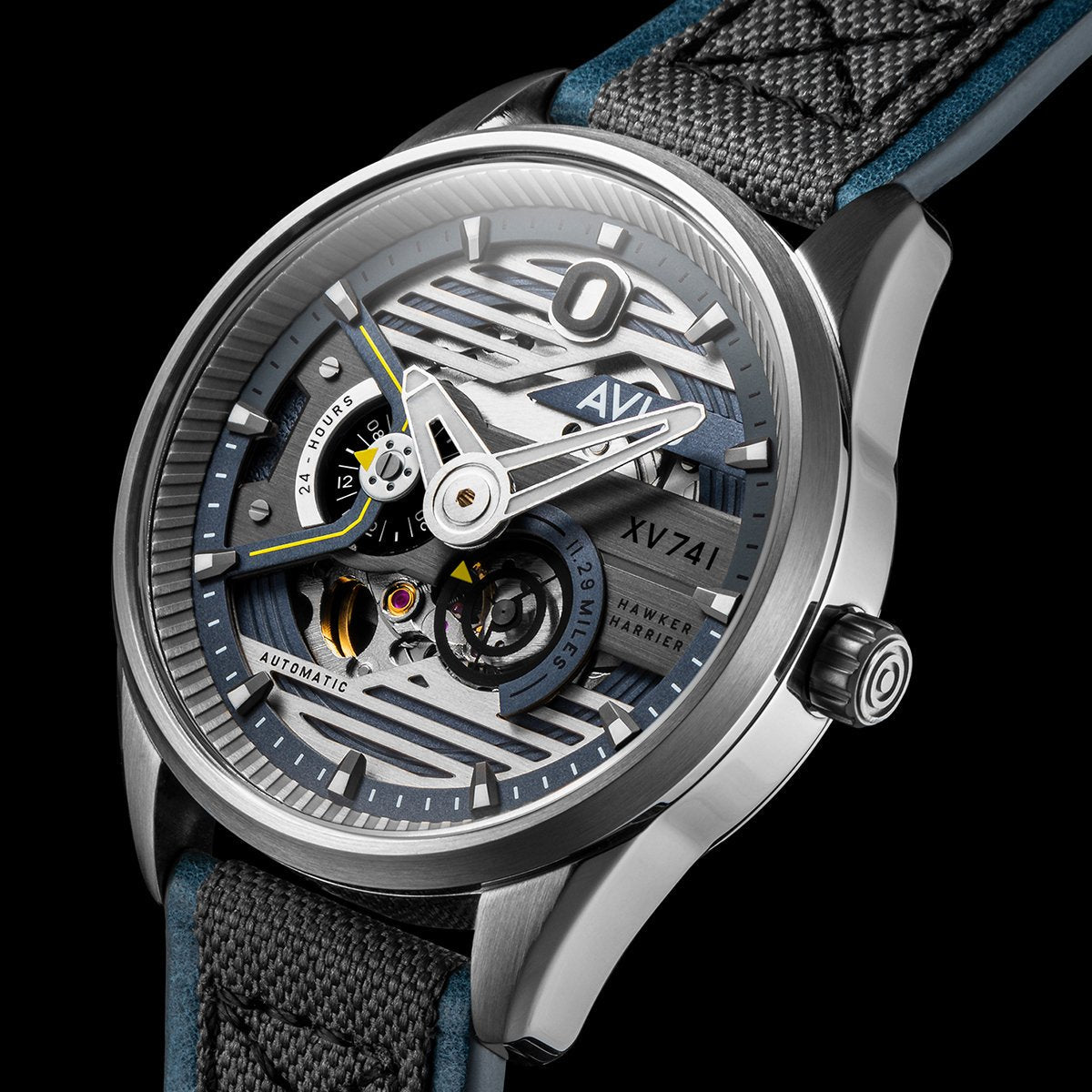 AVI - 8 Hawker Harrier XV741 Blue Nylon Automatic AV - 4074 - 01 - Lam Workshop