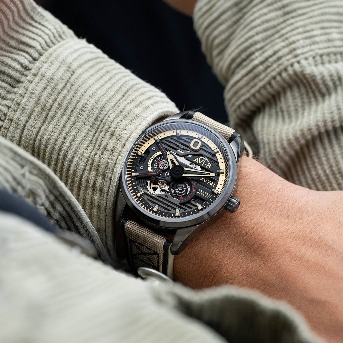 AVI - 8 Hawker Harrier XV741 Blue Nylon Automatic AV - 4074 - 02 - Lam Workshop