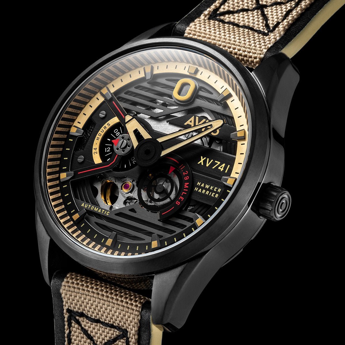 AVI - 8 Hawker Harrier XV741 Blue Nylon Automatic AV - 4074 - 02 - Lam Workshop