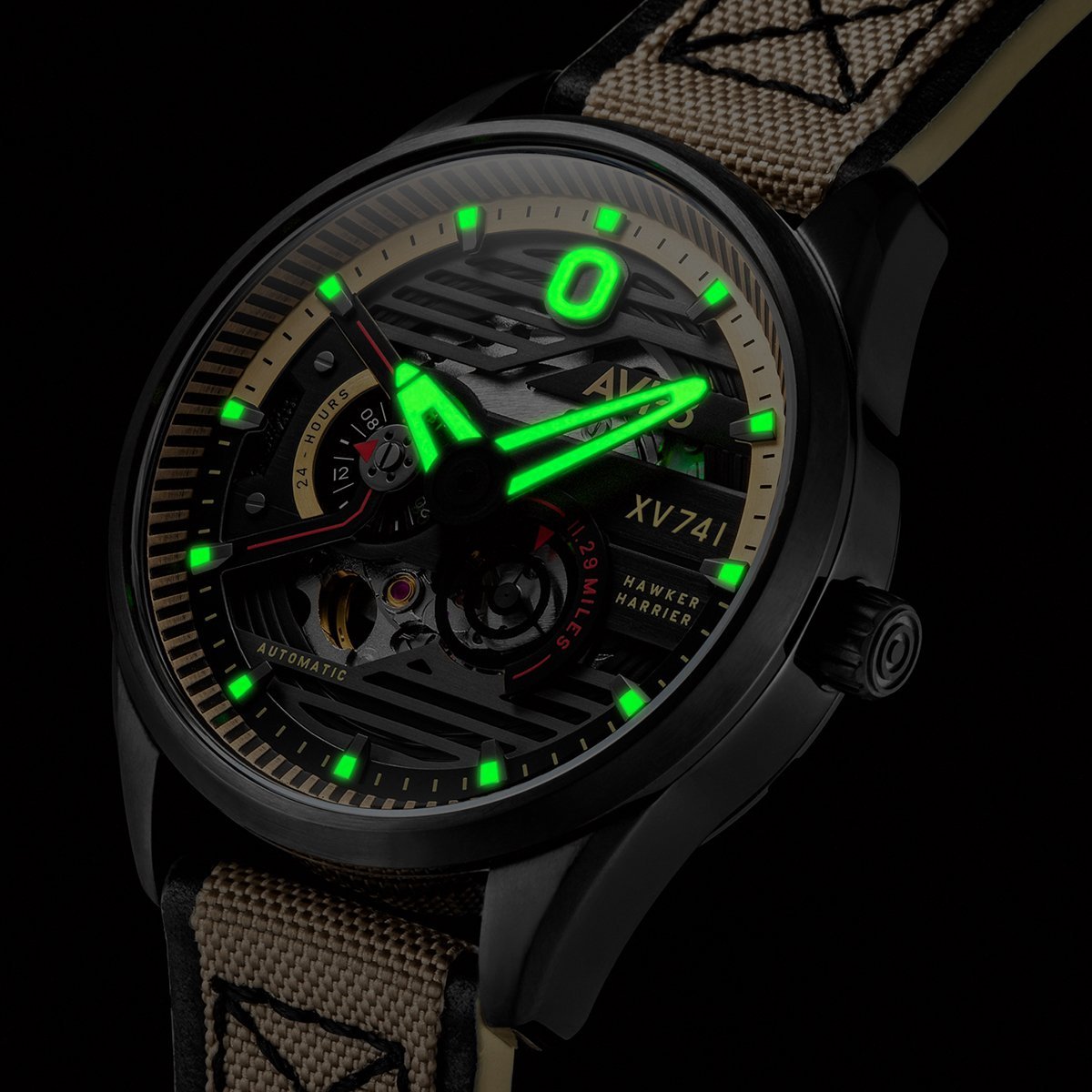 AVI - 8 Hawker Harrier XV741 Blue Nylon Automatic AV - 4074 - 02 - Lam Workshop