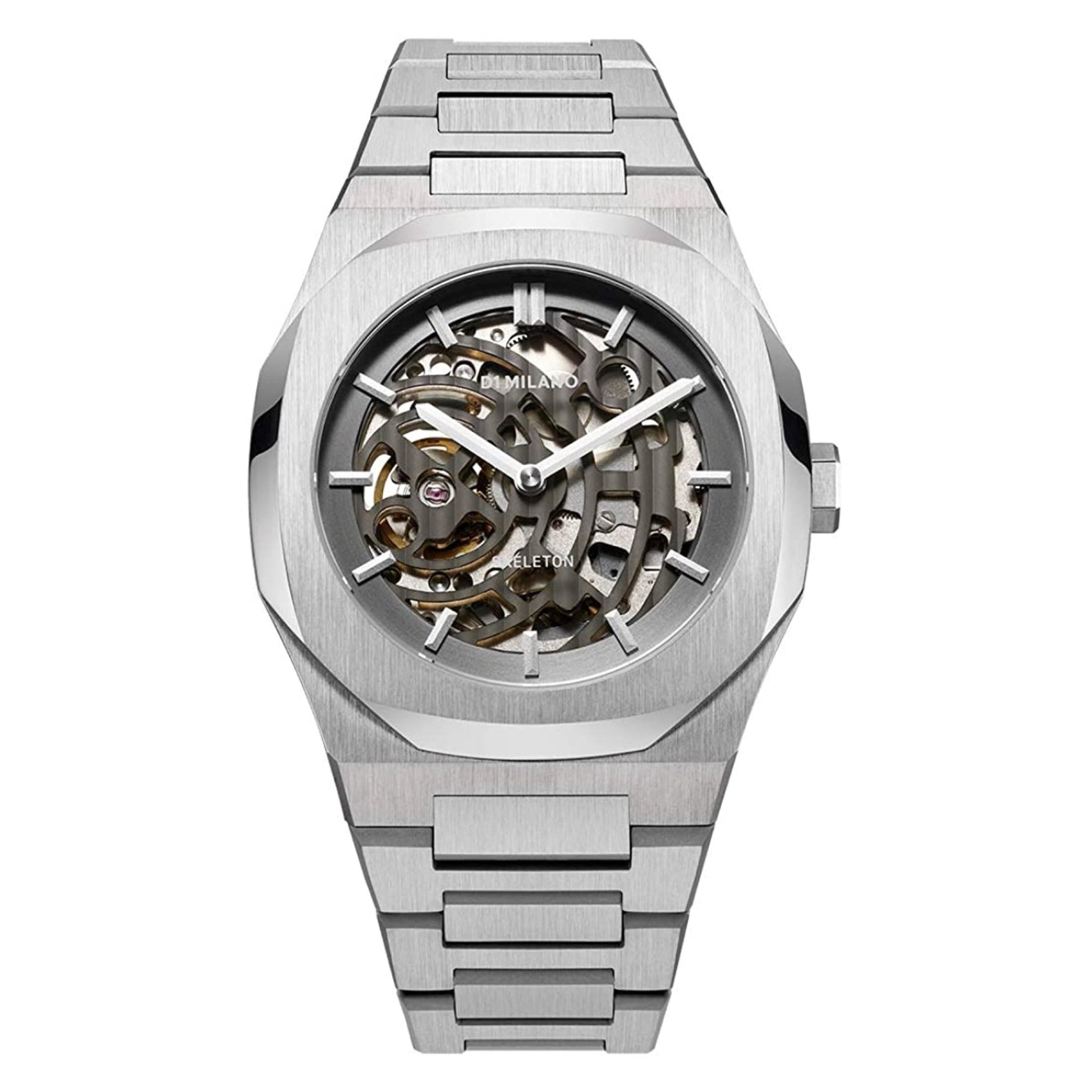 D1 MILANO Skeleton 41.5mm Sliver SKBJ01 - Lam Workshop