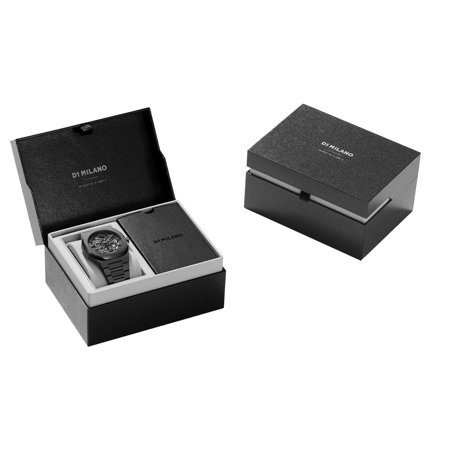 D1 MILANO Skeleton 41.5mm X - ray Black SKBJ04 - Lam Workshop