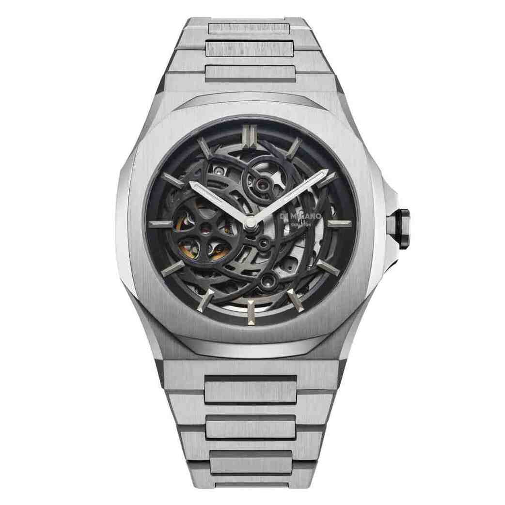 D1 MILANO Skeleton Bracelet Sliver 41.5mm SKBJ10 - Lam Workshop