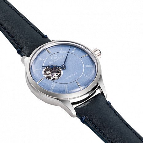 ORIENT STAR Classic Semi Skeleton Blue Ladies RE - ND0012L - Lam Workshop