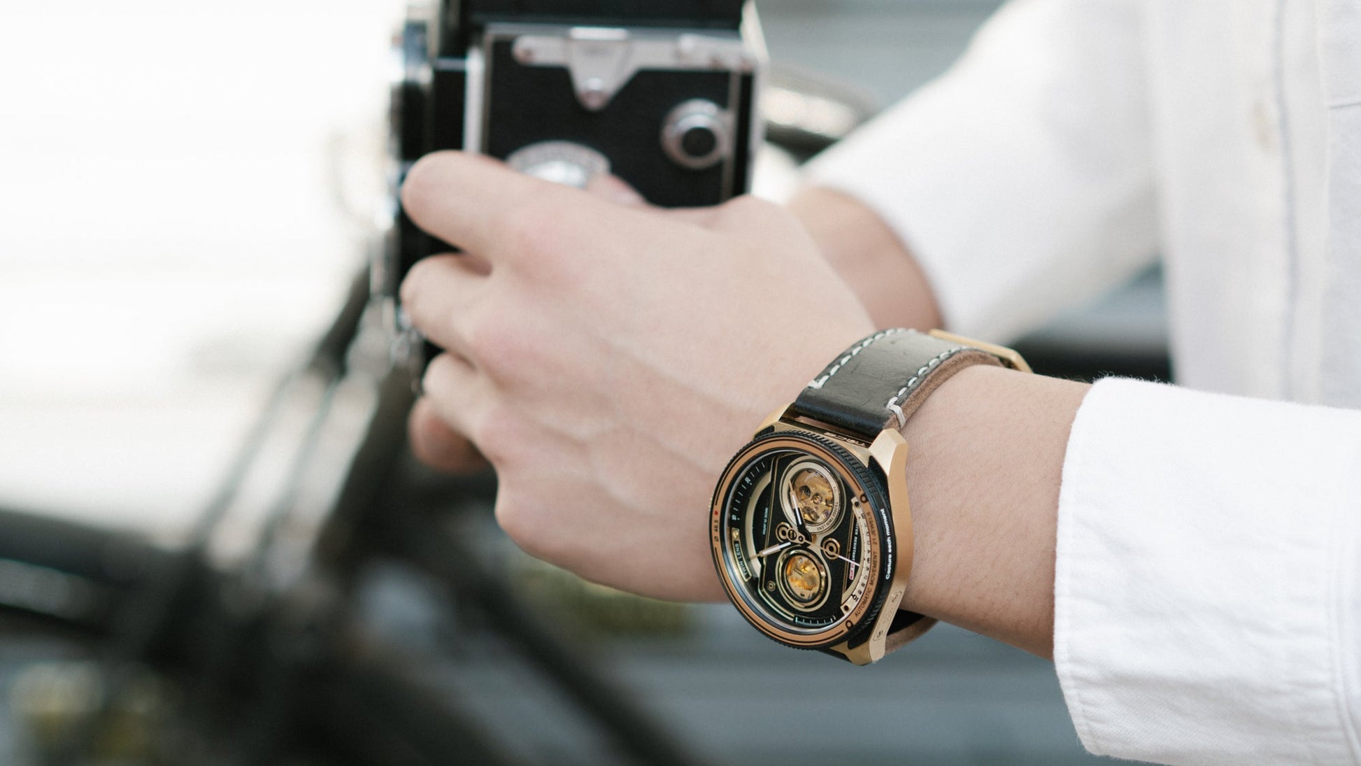 TACS Automatic Twin Lens – Retro Gold Box Set TS2002BZ - Lam Workshop