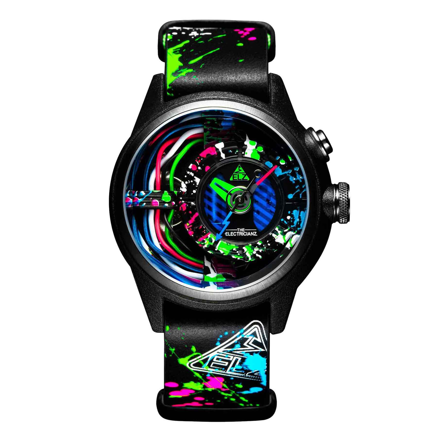 THE ELECTRICIANZ The NeonZ 42MM Black Limited Edition ZZ - A1A/08 - Lam Workshop
