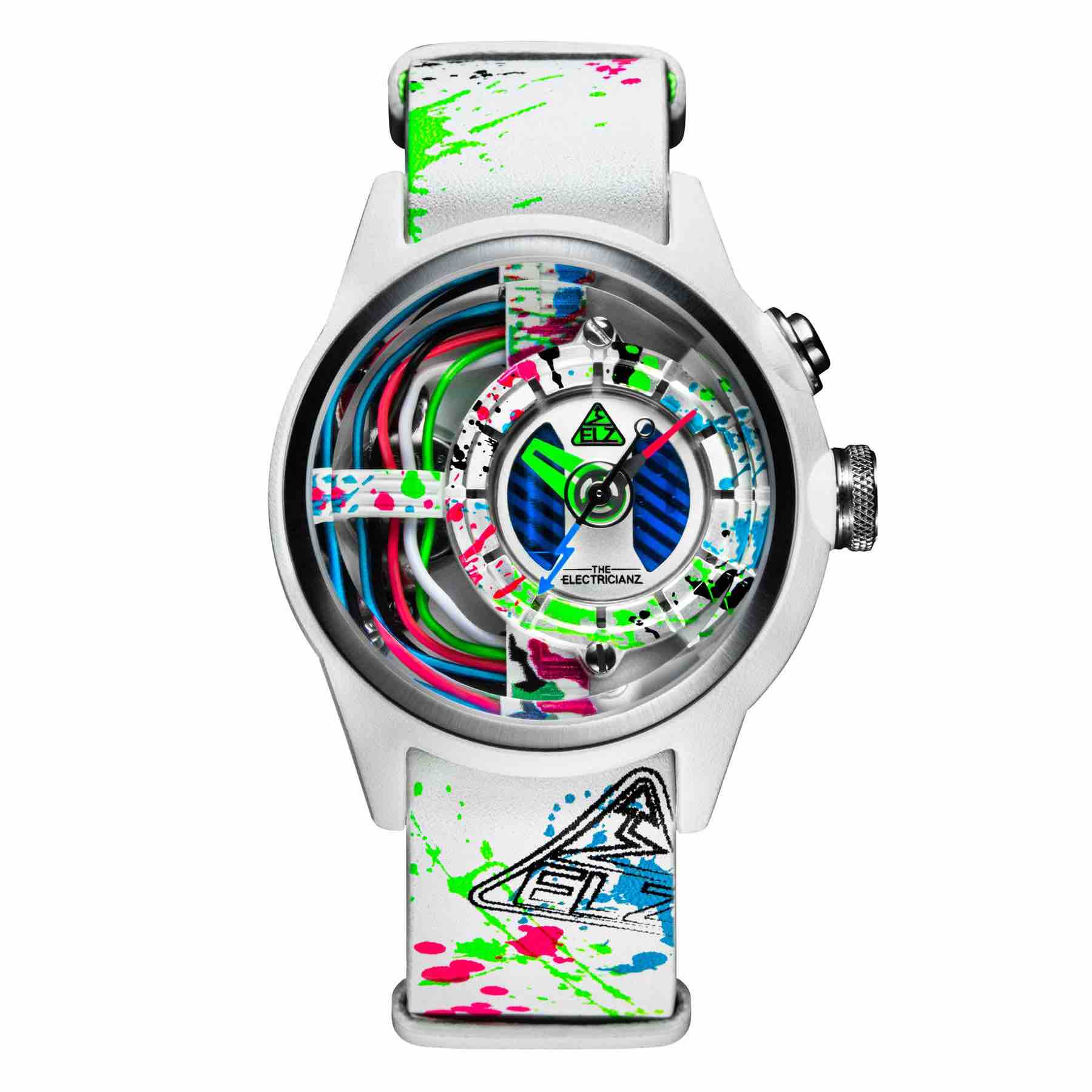THE ELECTRICIANZ The NeonZ 42MM White Limited Edition ZZ - A1A/07 - Lam Workshop