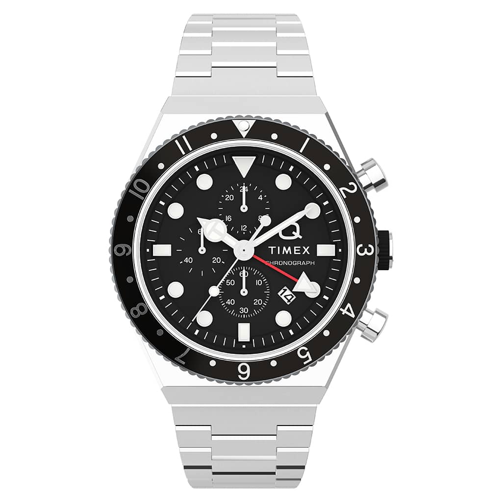 TIMEX Q TIMEX Three Time Zone Chronograph TW2V69800 - Lam Workshop