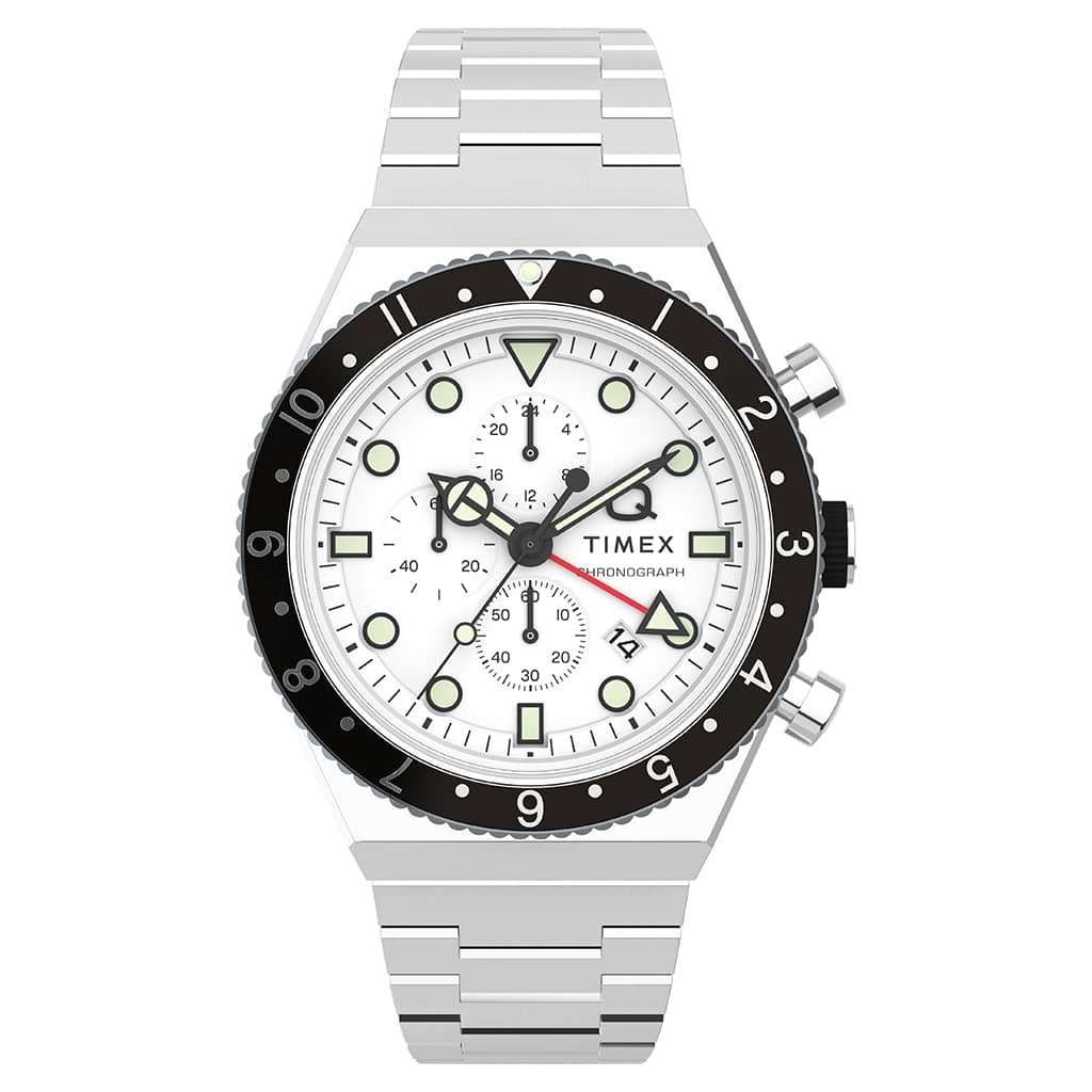 TIMEX Q TIMEX Three Time Zone Chronograph TW2V69900 - Lam Workshop
